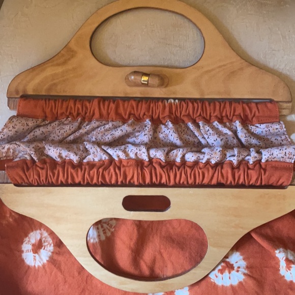 Unique Handcrafted tie dye cotton wooden handle - Picture 6 of 10